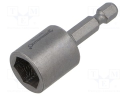 Screwdriver bit; HEX 13mm; Bit: 6-angles socket; 1/4" (E6,3mm)