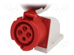 Connector: AC supply 3-phase; socket; female; 32A; 400VAC; IP67