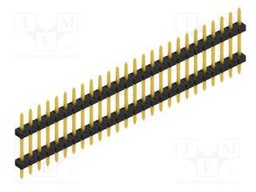 Connector: pin strips; pin header; male; PIN: 26; 2mm; THT; 1x26