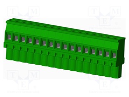 Connector: pluggable terminal block; plug; female; angled 90°