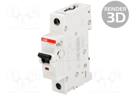 Circuit breaker; 230VAC; Inom: 1.6A; Poles: 1; DIN; Charact: C; 10kA