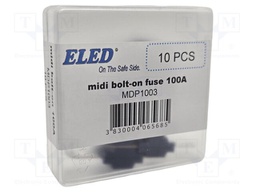 Fuse: fuse; 100A; 58VDC; automotive; 41mm; M5 screw; 41x12x8.24mm