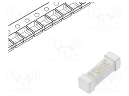 Fuse: fuse; time-lag; 500mA; 250VAC; SMD; ceramic; 10,1x3,1x3,25mm