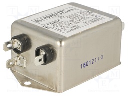 Filter: anti-interference; 250VAC; Cx: 100nF; Cy: 3.3nF; 0.9mH; 10MΩ