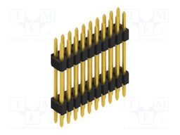 Connector: pin strips; pin header; male; PIN: 20; 1.27mm; THT; 2x10