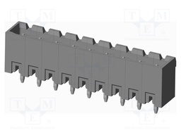 Connector: pluggable terminal block; socket; male; on PCBs