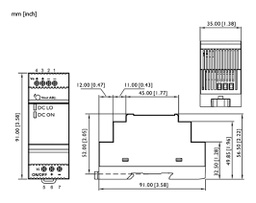 Converter: DC/DC; 22.5W; Uin: 10÷36VDC; Uout: 5VDC; Iout: 4.5A; IP20