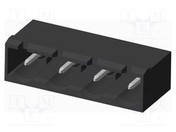 Connector: pluggable terminal block; socket; male; on PCBs