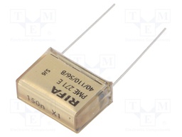 Capacitor: paper; X1; 150nF; 300VAC; 22.5mm; ±10%; THT; 630VDC