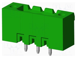 Connector: pluggable terminal block; socket; male; straight; THT
