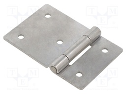 Hinge; Width: 90mm; stainless steel; H: 60mm