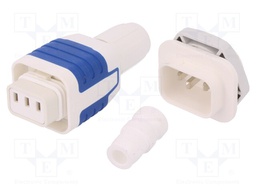 Connector: AC supply; 6.3x0,8mm connectors,screw terminal; 10A