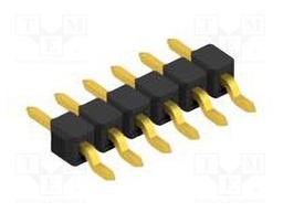Connector: pin strips; pin header; male; PIN: 6; 2.54mm; SMT; 1x6
