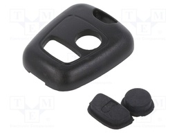 Front panel for remote controller; plastic; black; MINITOOLS