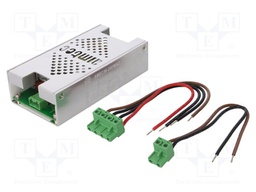 Power supply: switched-mode; volatage source; 30W; 24VDC; -24VDC