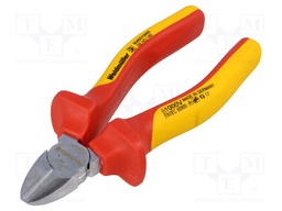 Pliers; insulated,side,cutting; for voltage works; steel; 140mm