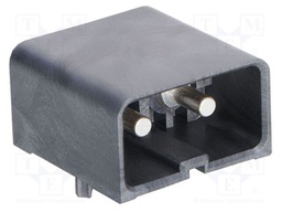 Connector: wire-board; male; Urated: 400V; PIN: 2; angled; on PCBs