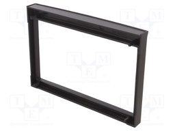 Radio mounting frame; Porsche; 2 DIN; black
