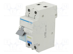 RCBO breaker; Poles: 1+N; DIN