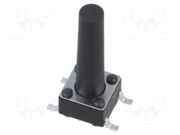 Microswitch TACT; SPST; Pos: 2; 0.05A/12VDC; SMT; 1.57N; 6x6x3.5mm