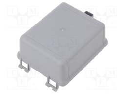 Fuse acces: cover; snap-fastener; Body: grey; Mat: polypropylene