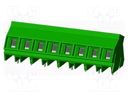 Connector: PCB terminal block; terminal; Plating: tinned; on PCBs