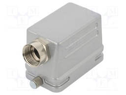 Enclosure: for HDC connectors; C146; size E10; for cable; angled