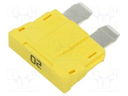 Fuse: fuse; 20A; 80VDC; automotive; 19mm