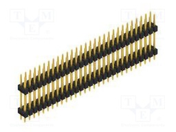 Connector: pin strips; pin header; male; PIN: 58; 2.54mm; THT; 2x29