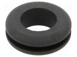 Grommet; black; UL94HB; TPR