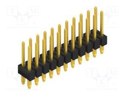 Connector: pin strips; pin header; male; PIN: 22; 2.54mm; THT; 2x11