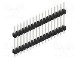 Connector: pin strips; pin header; male; PIN: 17; 2.54mm; THT; 1x17