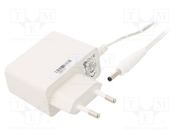 Power supply: switched-mode; constant voltage; 6VDC; 1A; 6W; plug