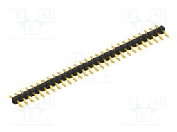 Connector: pin strips; pin header; male; PIN: 28; 2.54mm; SMT; 1x28