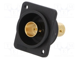 Coupler; BNC socket,both sides; FT; gold-plated; plastic; black