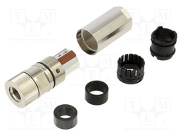 Plug; M12; PIN: 4; female; L code-Power; for cable; push-lock