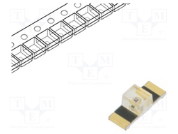 LED; SMD; 1205; green; 18÷50mcd; 3.4x1.25x1.1mm; 150°; 2.1÷2.6V