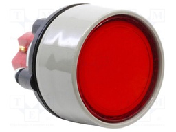 Switch: push-button; Pos: 2; SPST NC + NO; 6A/24VDC; 5A/250VAC; red