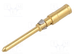 Heavy Duty Connector Contact, CD Series, Pin, 16 AWG, Crimp, 10 A