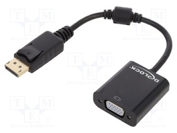 Converter; DisplayPort plug,VGA female; DisplayPort 1.2; 0.15m