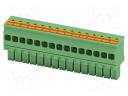 PCB connector, nominal cross section: 1.5 mm2, color: green,