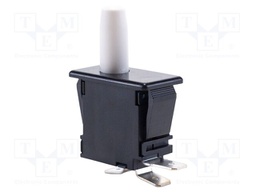 Switch: push-button; Pos: 2; SPDT; 12A/250VAC; white; Illumin: none