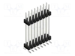 Connector: pin strips; pin header; male; PIN: 16; 2.54mm; SMT; 2x8