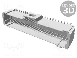Socket; wire-board; male; Pico-Clasp; 1mm; PIN: 50; SMT; 50V; 1A