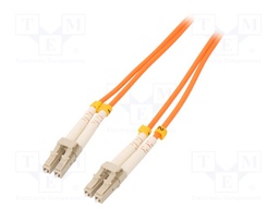 Fiber patch cord; OM2; both sides,LC/UPC; 1m; LSZH; orange