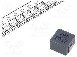 Inductor: wire; SMD; 4.9uH; ±20%; 7.3x6.6x4.8mm