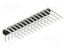 Connector: pin strips; pin header; male; PIN: 14; 2.54mm; THT; 1x14