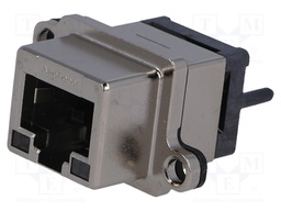 Socket; RJ45; UL94V-0; IP67; THT; for panel mounting; straight