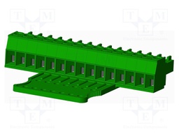 Connector: pluggable terminal block; plug; female; straight; 300V