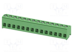 PCB connector, nominal cross section: 1.5 mm?, color: green,